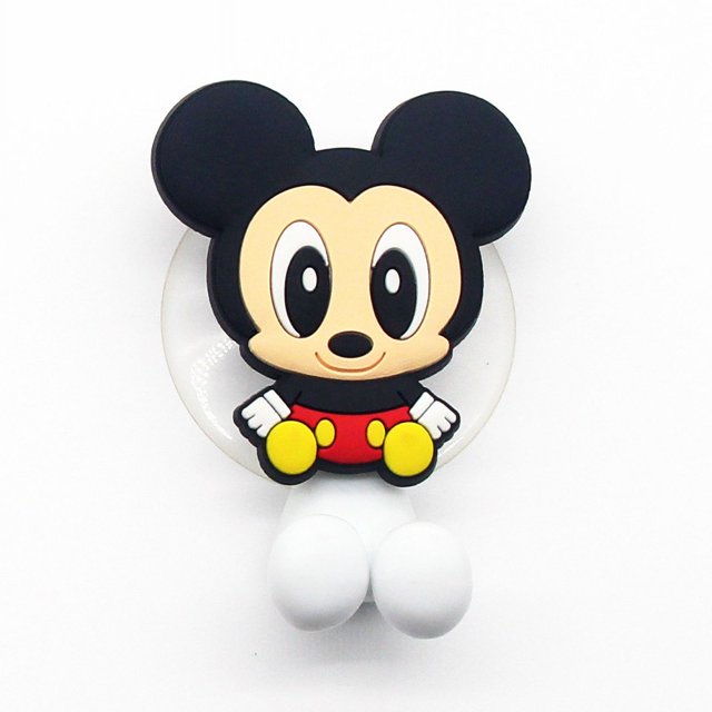 Soporte para cepillos de dientes de Mickey Mouse Minnie Mouse Stitch de Disney para niños, estante montado en la pared de dibujos animados de Anime, juguetes de adorno para cocina y baño
