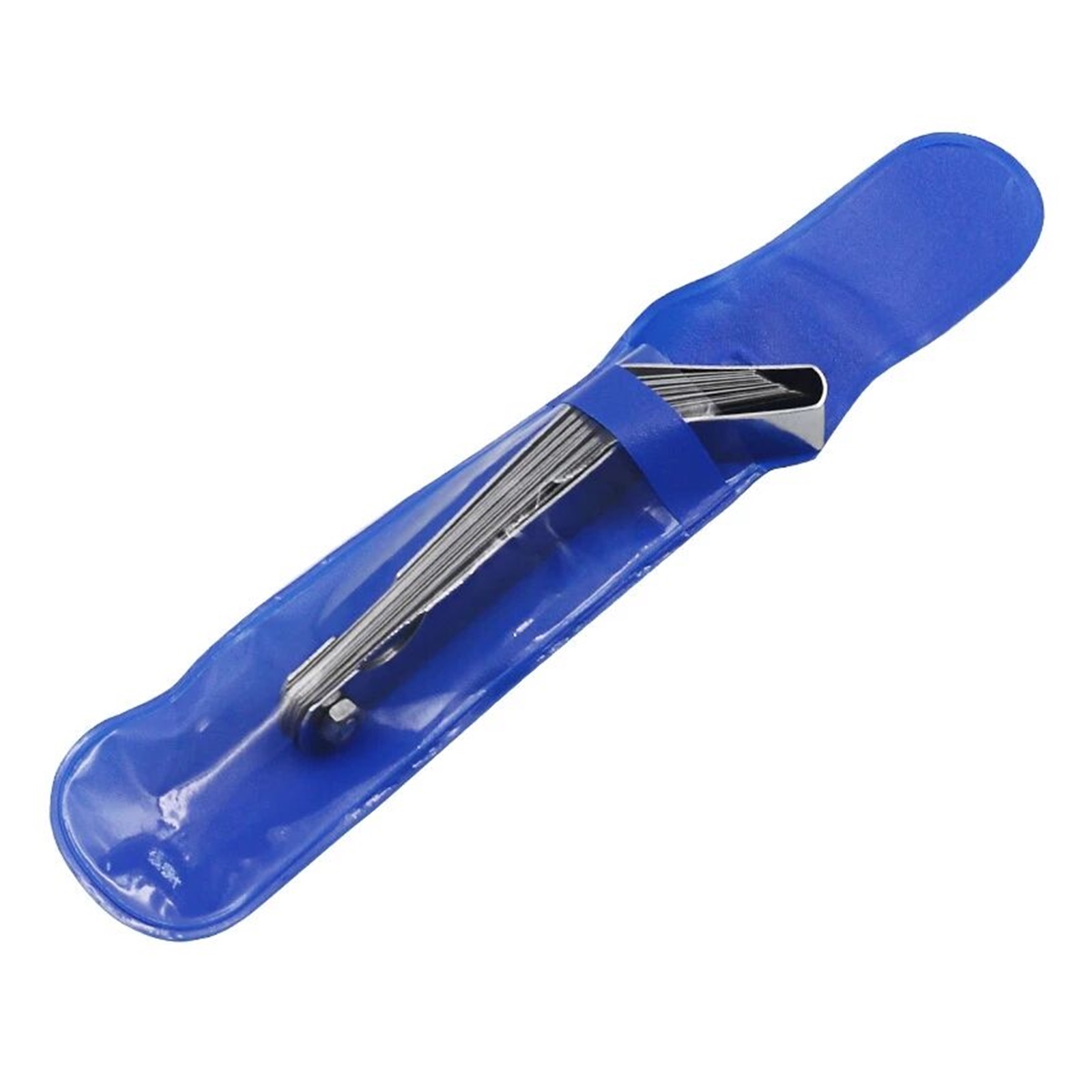 Feeler Gauge 0.127-0.508mm 0.005-0.020 Inch Valve Offset Feeler Gauge High Strength 16 Blade Easy To Use ,Easy to Use