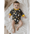 thumbnail image 5 of BemeyourBBs Newborn Baby New Year Outfit Baby Boy Girl Bubble Romper Sweatshirt Letter Balloon Print Long Sleeve Bodysuit Winter Spring Clothes, 5 of 9