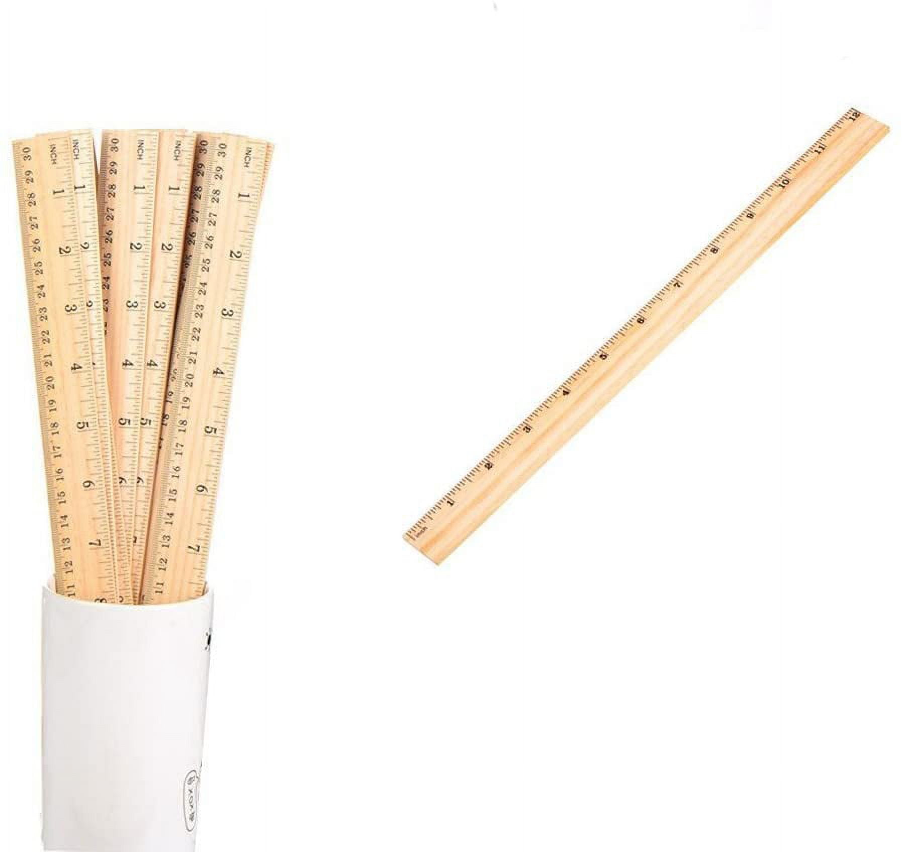 United Scientific 12 in. Ruler with Center Groove Material: Wood; Type