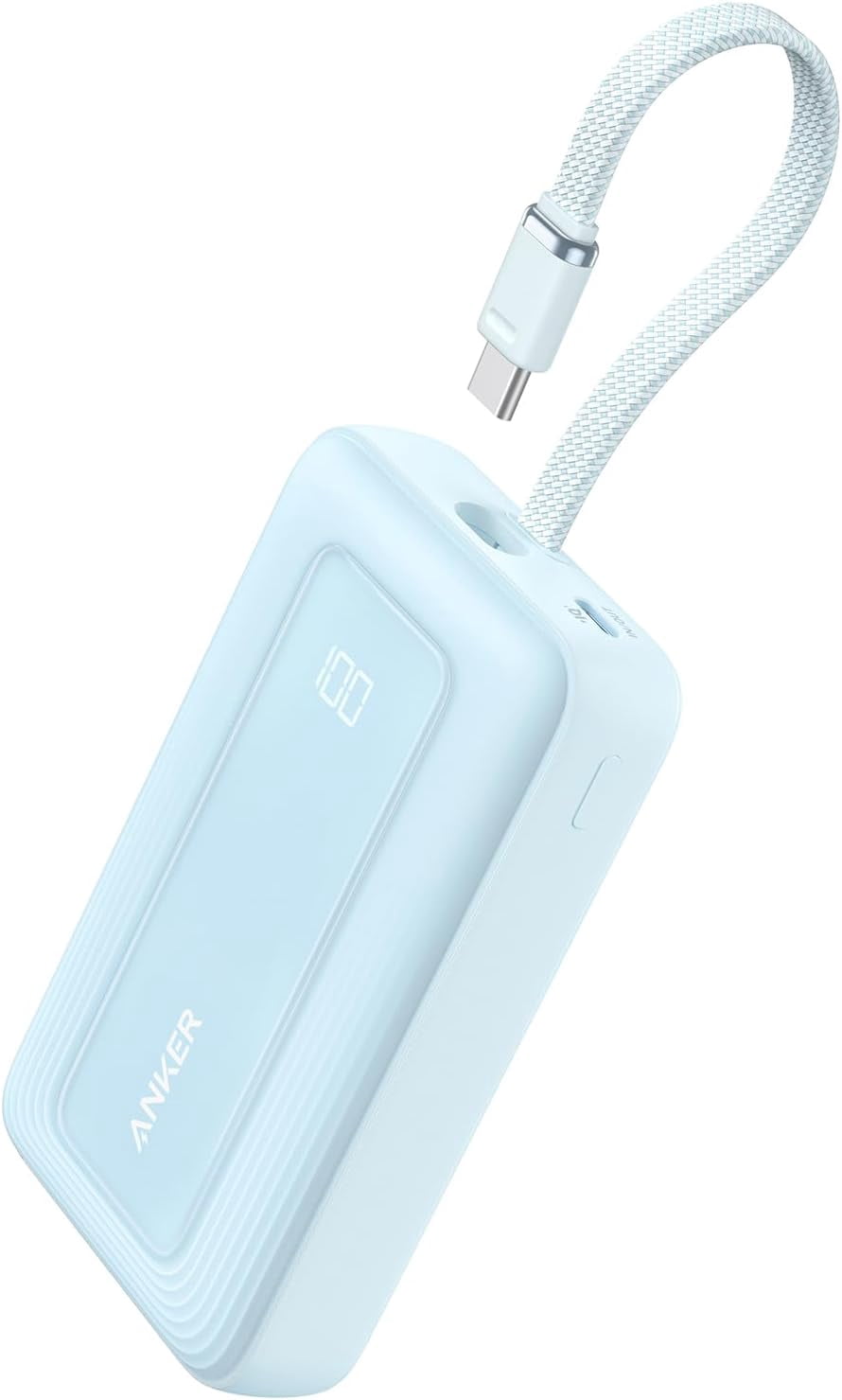 Anker Nano 3-in-1 Portable Charger, 10,000mAh Power Bank, Built-in