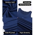 thumbnail image 5 of Maternity Dresses for Daily Baby Shower and Photography, Sleeveless Tank Dresses Side Ruching Womens Bodycon Dress, Navy Blue, X-Large, 5 of 6