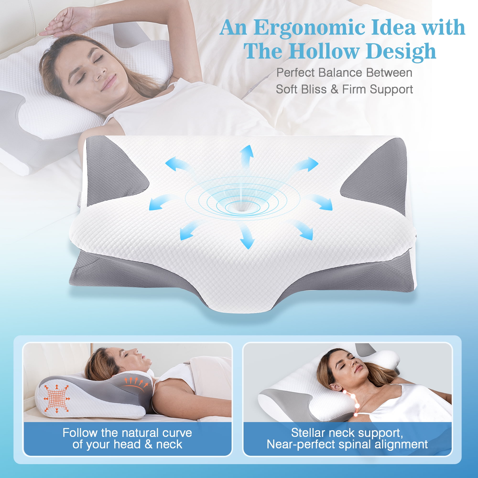 Sleeping Orthopedic Contour Pillow Support – Blowcy