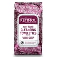 thumbnail image 1 of Toallitas limpiadoras con retinol antienvejecimiento y vitaminas A y E, 1 of 8