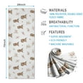 thumbnail image 2 of White Highland Cow Flower Pattern Hot Yoga Mat Towel Non Slip for Hot Yoga - Quick-Drying Yoga Mat Cover with 4 Corner Pockets with Travel Bag - Hot Yoga Towel Non Slip 70"x26", 2 of 6