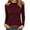 D, variant on Long Sleeve Thermal Shirt for Women Light Fleece Tops Fall 2026 Crew Neck Casual Basic T-Shirts