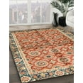 thumbnail image 2 of Ahgly Company Indoor Square Abstract Brown Oriental Area Rugs, 4' Square, 2 of 6