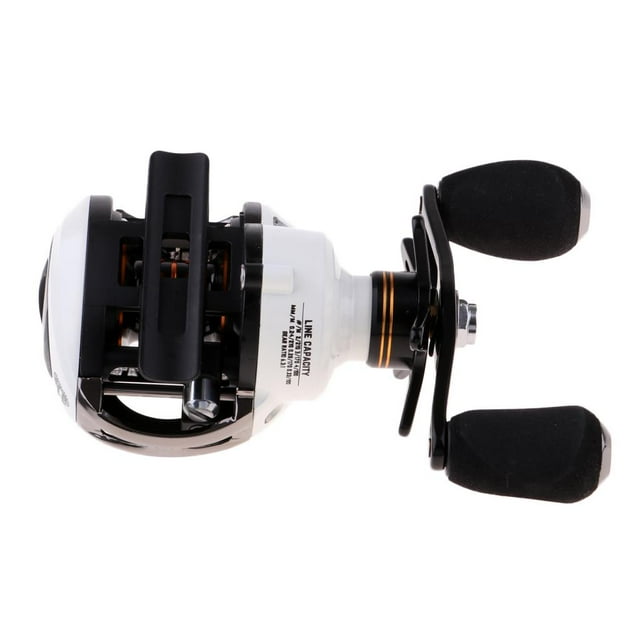 Carrete de pesca Baitcasting Sharpla 10 + 1 Rodamientos de bolas agua salada 6.3:1 Blanco