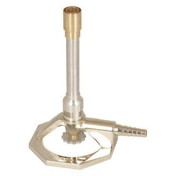 eisco labs natural gas bunsen burner (tirrill) with gas and air supply control