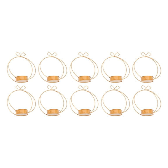 Elegant Wedding Centerpieces Party Decor 10Pc Metal Geometric Gold Centerpiece