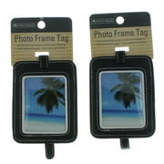 WM Set of 2 Protege Photo Frame Luggage Tags Suitcase ID Choose Color