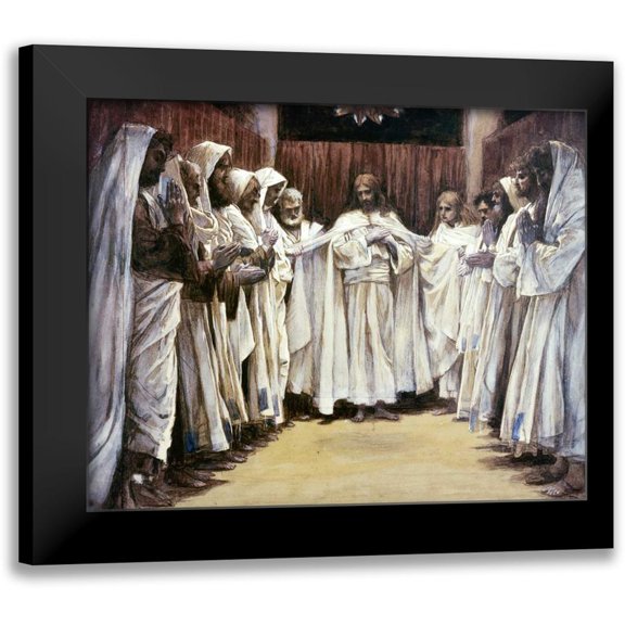 Tissot, James Jacques 14x12 Black Modern Framed Museum Art Print Titled - Last Discourse of Our Lord Jesus Christ