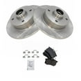 thumbnail image 2 of TRQ Rear Brake Pad & Rotor Kit Brake Pads Brake Rotor Ceramic Fits Select 1990-1992 Volkswagen Corrado 1988-1999 Golf 1985-1999 Jetta 1990-1993 Passat 1986-1988 Scirocco, 2 of 4