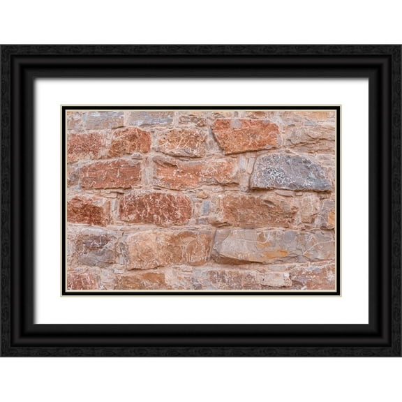 1x Studio III 14x11 Black Ornate Wood Framed with Double Matting Museum Art Print Titled - Texture 67