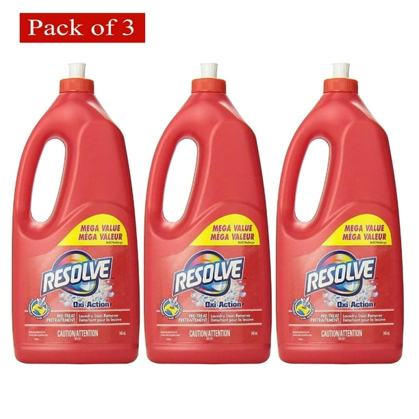 Resolve OxiAction Laundry Stain Remover 946 ml (Pack of 3) Walmart.ca