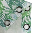 thumbnail image 4 of Ambesonne Palm Leaf Grommet Curtain, Exotic Fantasy Jungle, 50" x 84", Forest Green Lime Green, 4 of 6