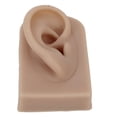 thumbnail image 2 of Fake Ear Model, Soft Silicone Human Ear Model Right Ear Flexible Multi Purpose  For Earrings Display For Acupuncture Practical Training Light Complexion,Dark Complexion,Brown, 2 of 8