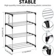 thumbnail image 2 of Stackable Small Shoe Rack, 4 Tiers Lightweight Shoe Shelf Storage Organizer, Narrow Shoe Rack Storage Organizer Shoe Stand for Entryway, Bedroom, Living, Closet - -, 2 of 7