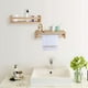 thumbnail image 2 of Estantería flotante de madera natural para pared de 2 piezas para niños, estantes de guardería para pared, decoración de baño, estante para especias de cocina, 2 of 7