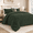 Olive, variant on HIG Green 4 Pieces Bubble Faux Fur Comforter Set – Plush Textured Polyester Bedding With Soft Faux Fur Design, King