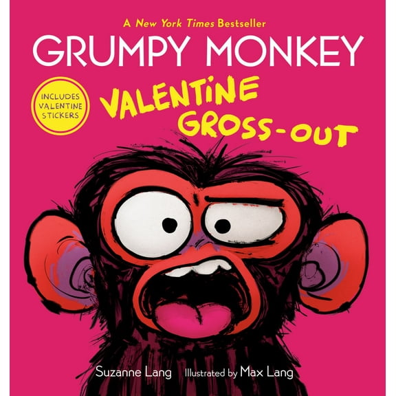 Grumpy Monkey Valentine Gross-Out: Includes Valentine Stickers (Hardcover)