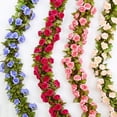 thumbnail image 2 of Flower Garland Fake Rose Vine Artificial Flower Hanging Rose Ivy Home Hotel Office Wedding Party Garden Craft Art Décor Wedding Party Flower Ivy Vine for Home, 2 of 8
