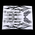 thumbnail image 2 of DYNWAVECA Fashion Waterproof Decals Stickers Set For Motorcycle Motorbike Scooter Black 1, 2 of 10