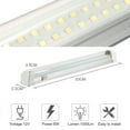 thumbnail image 6 of 12V Interior LED Light Bar, 108 LEDs Light Strip with ON/OFF Switch 12V-80V Led RV Interior Light Bar for RV Boat Trailer Camper 4 Pack, 6 of 9