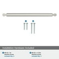 thumbnail image 4 of Amerock Balon 10-1/16 inch (256mm) Center-to-Center Satin Nickel Cabinet Pull, 4 of 6