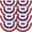 1.5x3FT,8 Pack, variant on 8 Pack USA Pleated Bunting Fan Flags, 1.5x3 Ft Patriotic Half Fan Banner American Flag Decoration Bunting for Outside Red White and Blue Decor Independence Day Memorial Day 4th of july Decorations