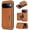 Brown, variant on Dteck Detachable Wallet Case For Google Pixel 11 Pro, 2-in-1 Shockproof Magnetic PU Leather Credit Card Slot Holder Slim Rugged Cover, Brown