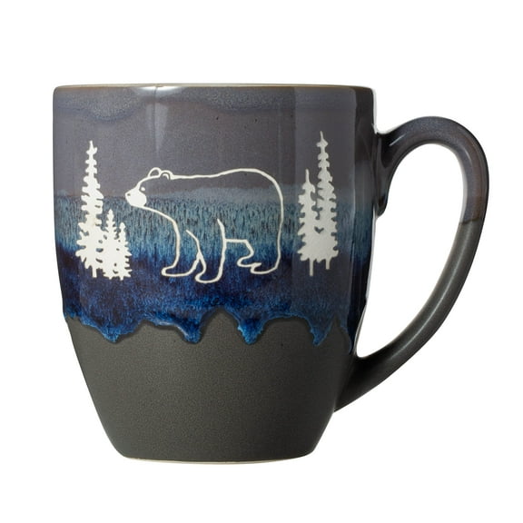 Cape Shore Freeport Etched Stoneware 18oz Mug, Multiple Styles Available Bear