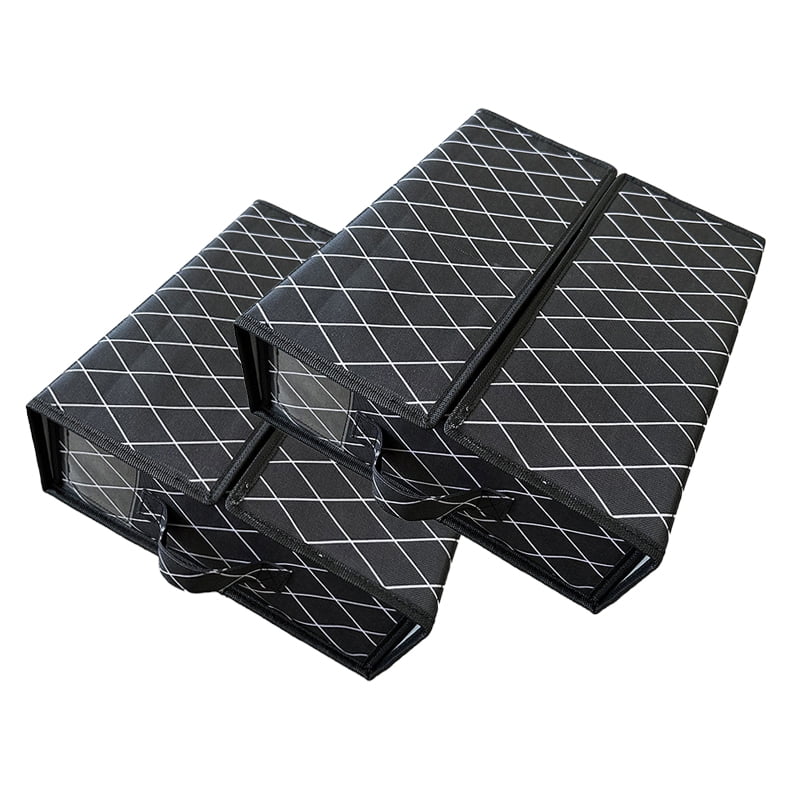 Foldable Bed Sheet Organizer and Storage, 2 Pack King Size Sheet Set Organizer for Linen Closet