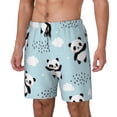 thumbnail image 2 of Gaeub Cute Panda Bear Mens Swim Trunks Stretch Beach Shorts Quick Dry for Men Swim Shorts Swimwear with Pockets- 3X-Large, 2 of 9