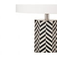 thumbnail image 2 of Peen Table Lamp in Black and White Resin and Bone, 2 of 3