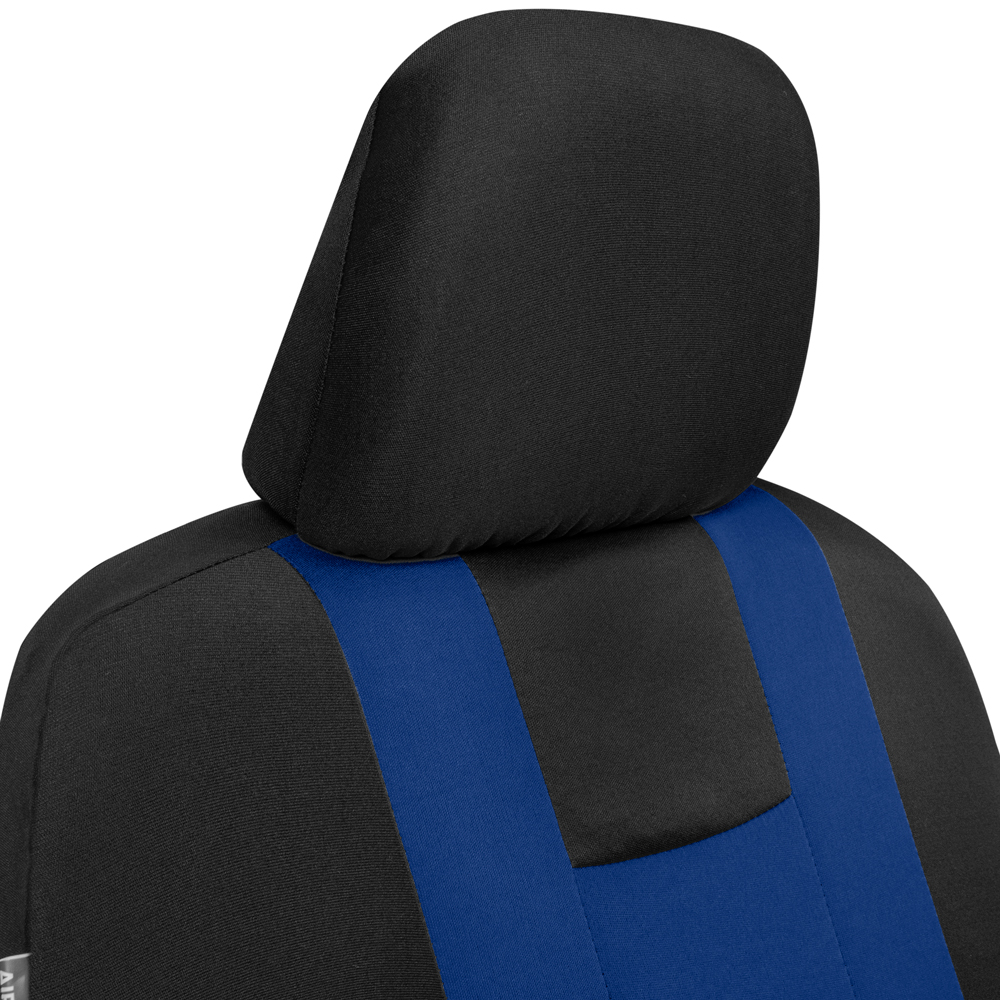 carXS Forza Blue Car Seat Covers Full Set, Includes Front Seat Covers and Rear Bench Seat Cover for Cars Trucks SUV, Automotive Interior Car Accessories - image 4 of 5