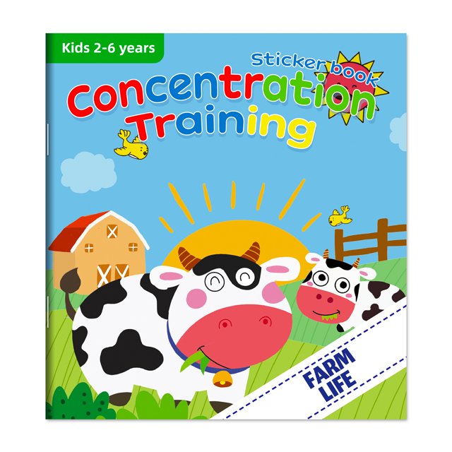 Langgg Focus, Potential Development, Stickers, Children's Enlightenment, Baby Early Education Book