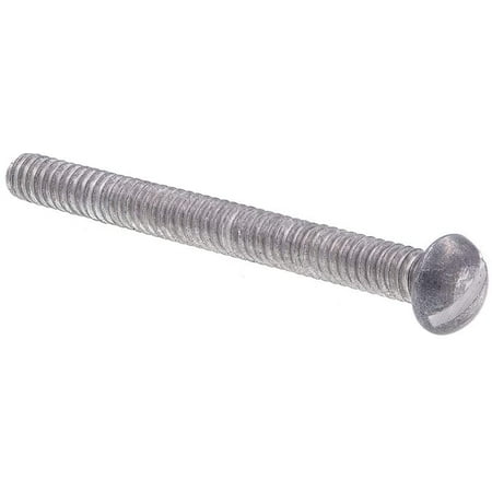 

9138773 Machine Screws Round Head Slotted Drive #10-24 X 2 in Aluminum 25-Pack
