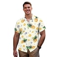 thumbnail image 3 of Garronmavis Pineapple Matching Outfits for Couples Husban and Wife Clothing Men's Short Sleeve Shirt Light Beach Tops and Women's V-neck Dress A-Line Party Dresses Size L, 3 of 7