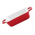 thumbnail image 4 of Binaural Baking Tray Microwave Oven Baking Pan Baked Rice Pan Kitchen Bakeware, 4 of 8