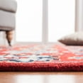 thumbnail image 4 of Safavieh Heritage Victoria Floral Wool Area Rug, Red/Blue, 6' x 6' Square, 4 of 10