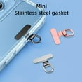 thumbnail image 5 of Mobile Phone Lanyard Gasket Mini Stainless Steel -thin Metal Back Patch Y2, 5 of 10