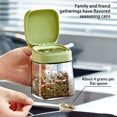 thumbnail image 7 of Vacemry Under $5 Glass Spice Jar, 300ml Condiment Container with Spoon, Clear Kitchen Canister for Sugar Pepper, Flip Top Lid Seasoning Storage, 7 of 7