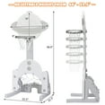 thumbnail image 2 of Topbuy 3-in-1 Basketball Hoop Set Stand Toddler Basketball Hoop Game Set White, 2 of 5