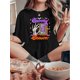 thumbnail image 2 of Women's Cotton Skeleton Hand Off Switch Printed T-Shirt, Casual Fashion Comfortable Soft Sports Short Sleeve T-Shirt, 2 of 7