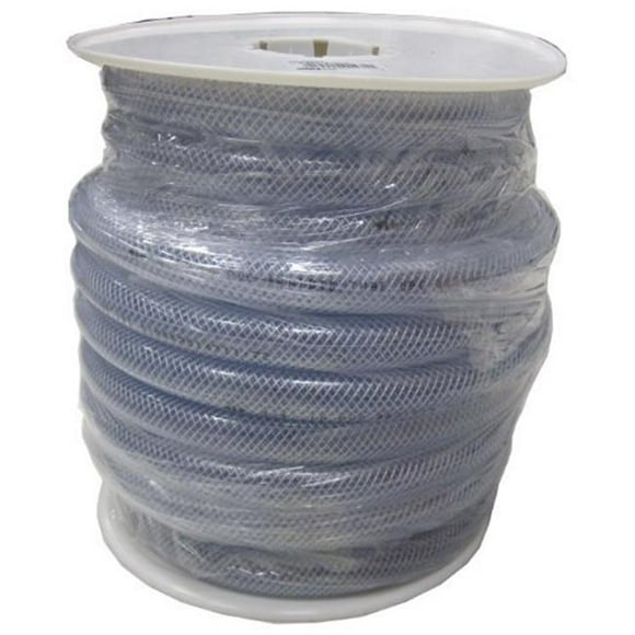 Homewerks Faucet 51R B5004S 0.625 x 0.875 in. Clear Braided Nylon Tubing 75 ft. Spool
