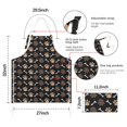 thumbnail image 7 of Paw Prints and Bones Apron-Garden Aprons for Women with Pockets-Cotton Linen Waterproof Kitchen Cooking Gardening Aprons Adjustable for Kitchen,Cooking,BBQ and Salon 33x27 Inch, 7 of 7