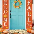 thumbnail image 4 of Fall Door Mat Fall Welcome Mats Thanksgiving Doormat Outdoor Give Thanks Door Mat Happy Pumpkin Decor Indoor30 x17, 4 of 5