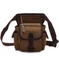 thumbnail image 1 of Bangcool Leg Bag Multipurpose Large Capacity Canvas Waist Pack Thigh Pack for Hiking, 1 of 8