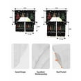 thumbnail image 6 of Christmas Tree, Swag Valance and Tier Curtains 24'' Length Set, Rustic Buffalo Snowflake Red Green Black Light Filtering Kitchen Curtains, Tier Curtain Valances for Bathroom/Living Room/Bedroom/Café, 6 of 6
